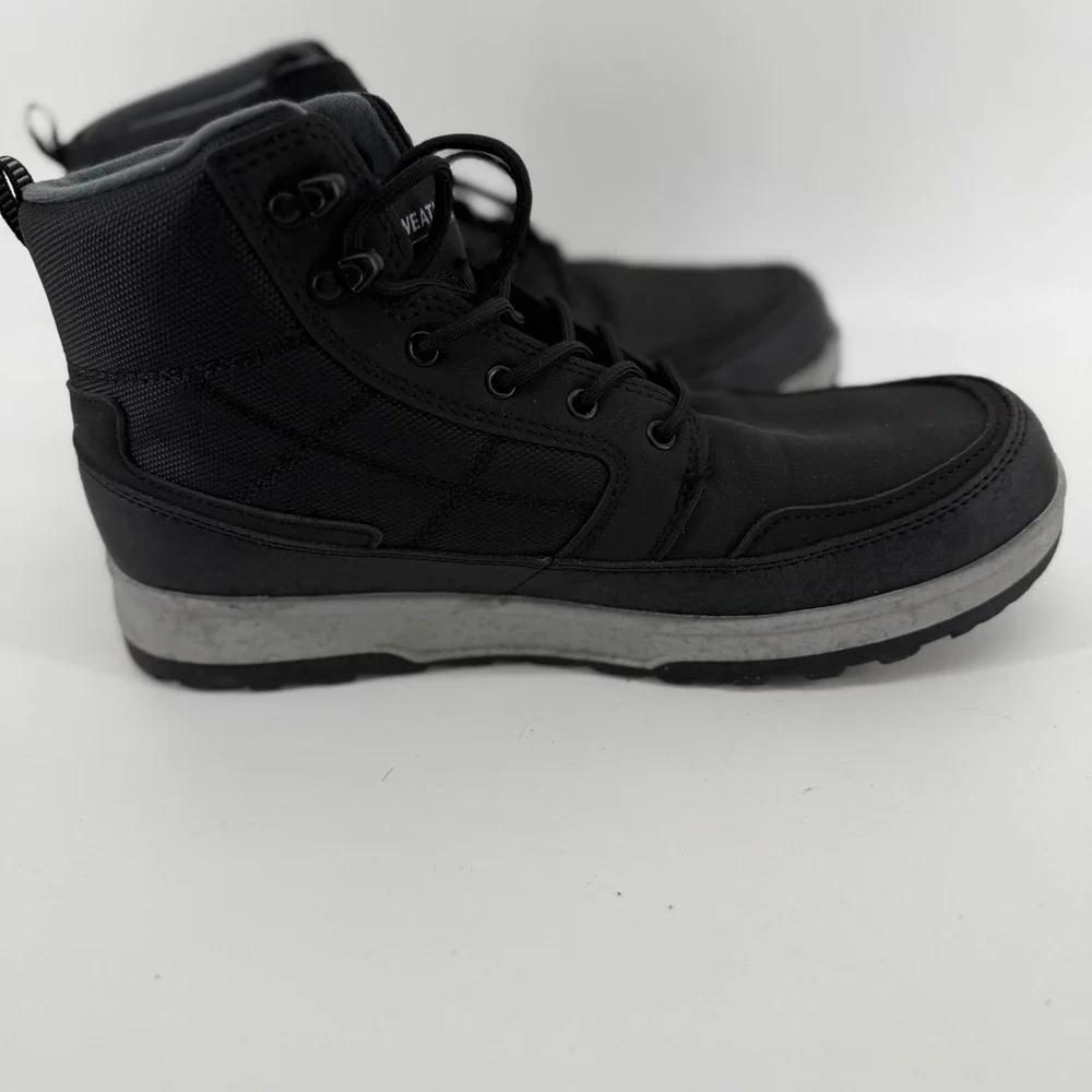 Weatherproof Jenkins Mens Black‎ Lace Up Ankle Boots 11 Memory Foam 1899638